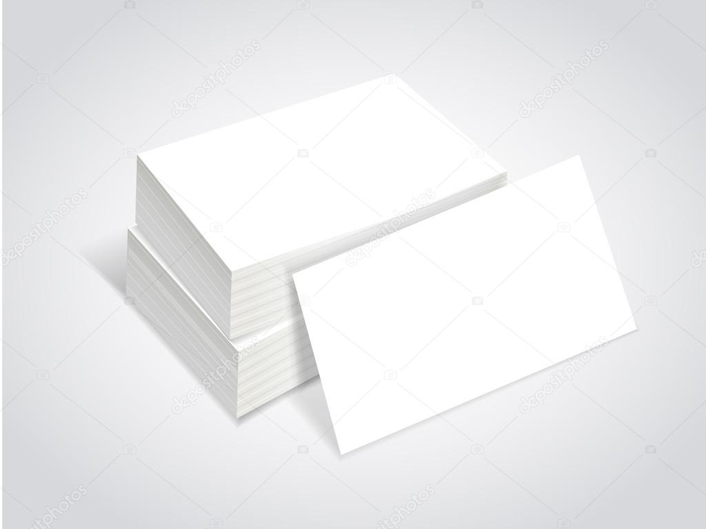Stack of blank business card Stock Vector by ©kchungtw 53582541
